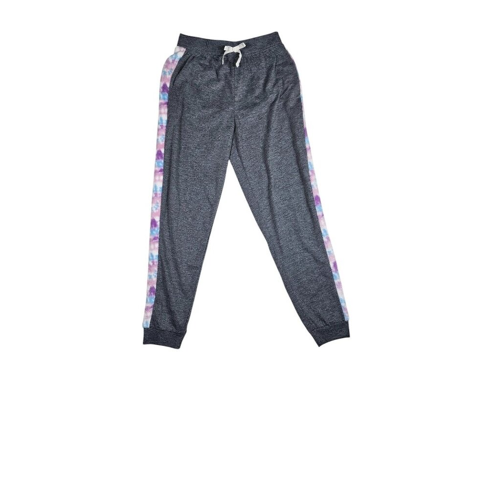 BCBG Girls Lounge Pants Sweatpants L (14/16) Gray Tie-Dye